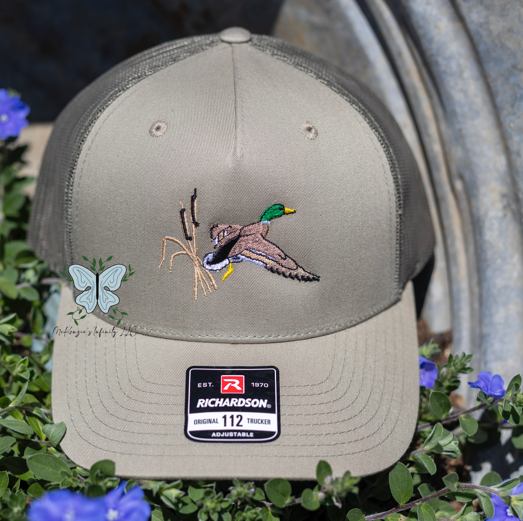 McKenzie’s Infinity LLC - Wholesale Trucker Hat - Unisex - Mallard Duck Flying Embroidered Richardson 112 | 6 Panel Trucker Cap/Hat3