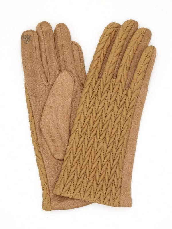 Steppmustermuster-Smart-Touch-Handschuhe für den Großhandel von Shop Neighbors