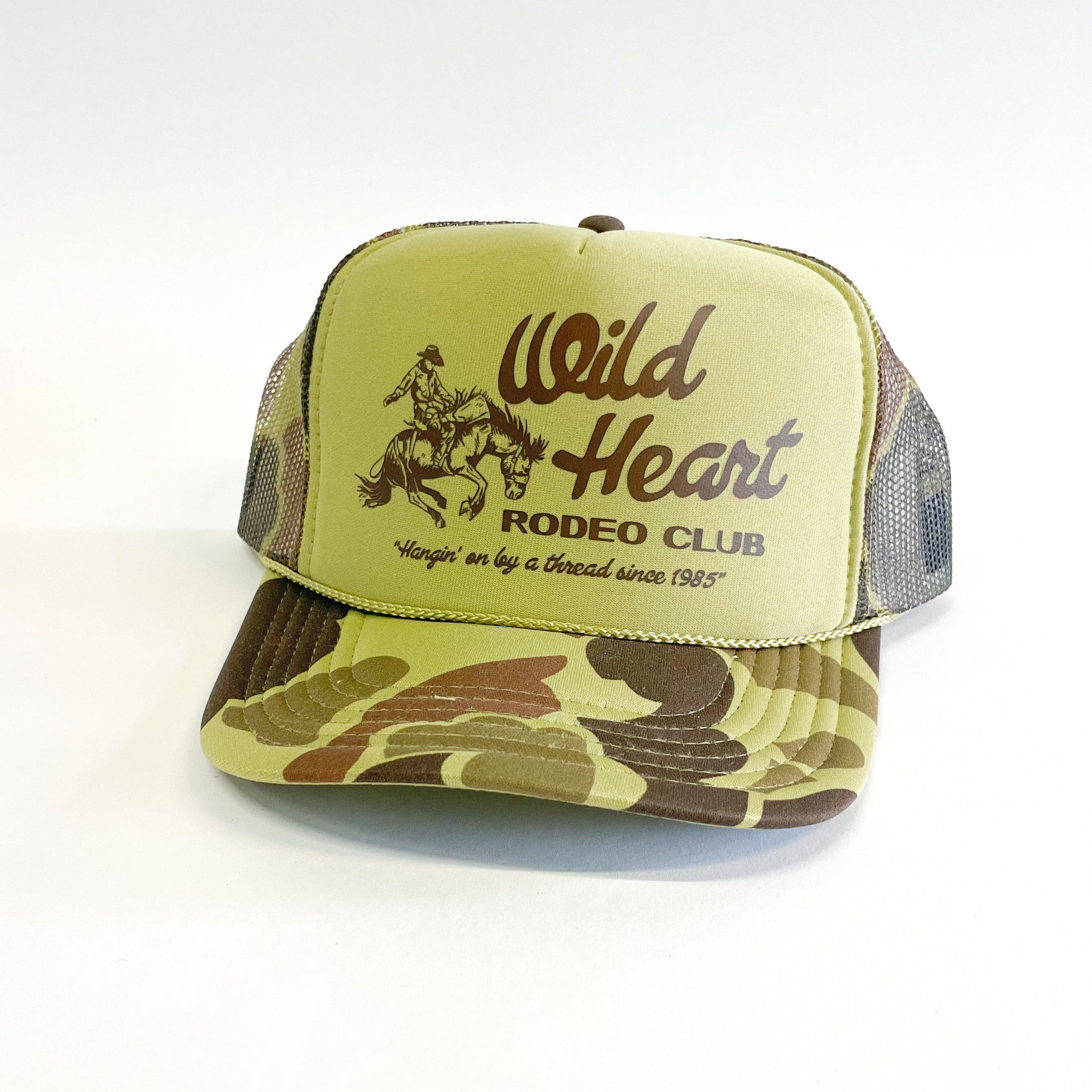N.B. GOODS - Wholesale Trucker Hat - Unisex - Rodeo Cowboy Trucker Hat Wild Heart Rodeo Club4