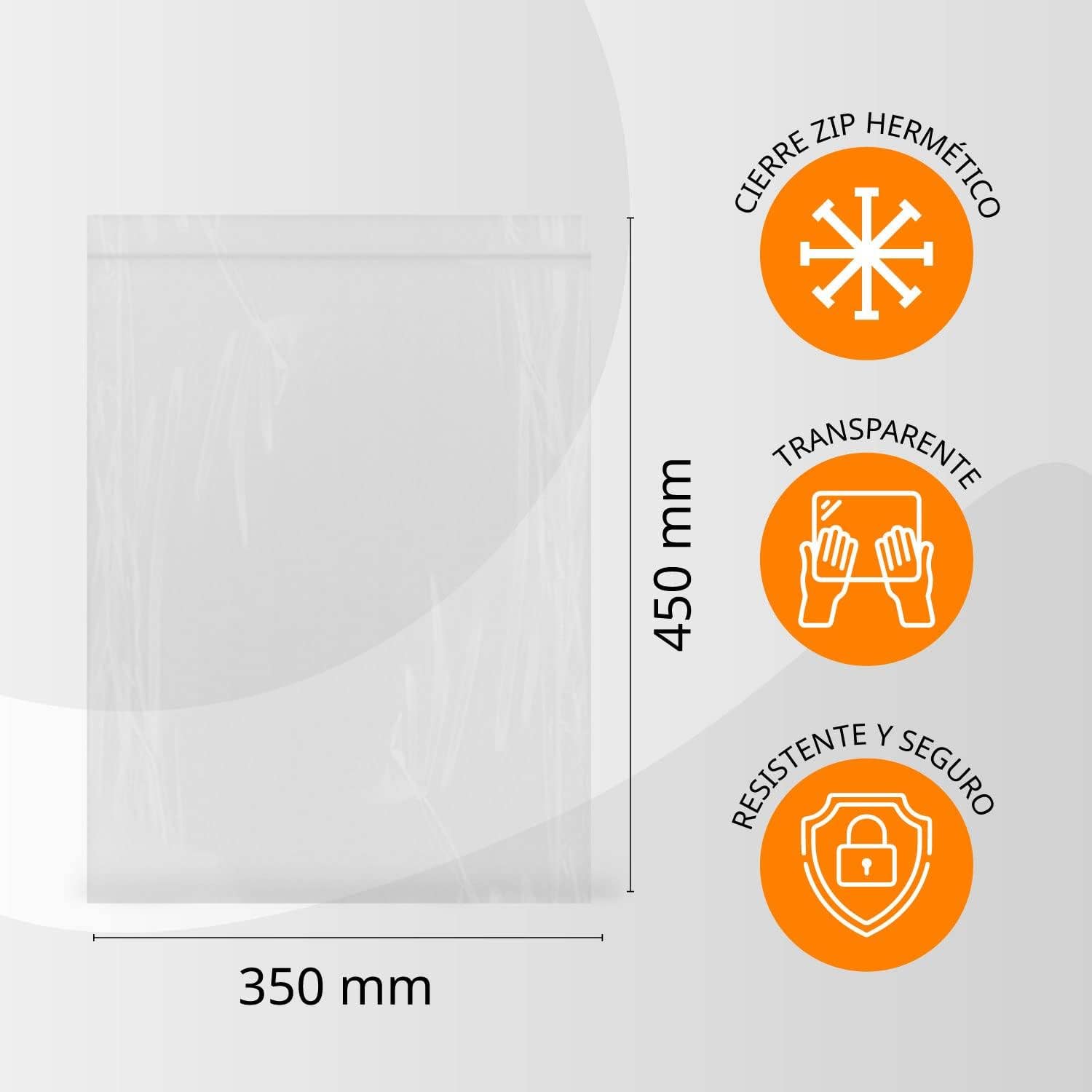 MEDEL OFFICE - Wholesale Zakje/kleedje voor voedsel - Transparante multifunctionele luchtdichte zakken - 500 stuks1
