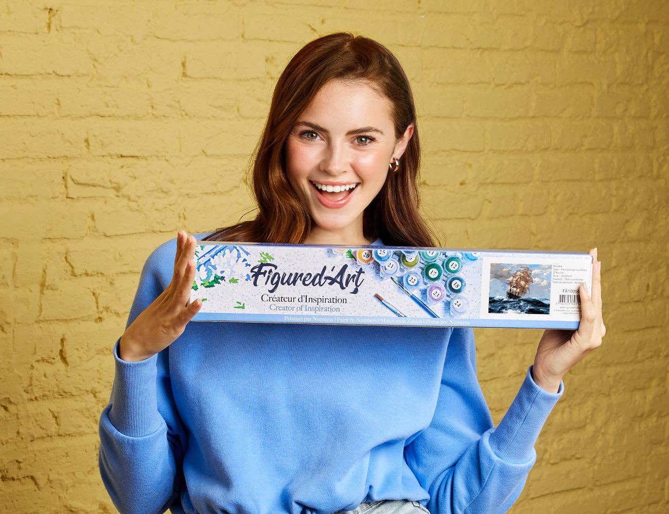 Figured'Art - Wholesale DIY Craft Kit - Paint by numbers - Sailboat and Storm1