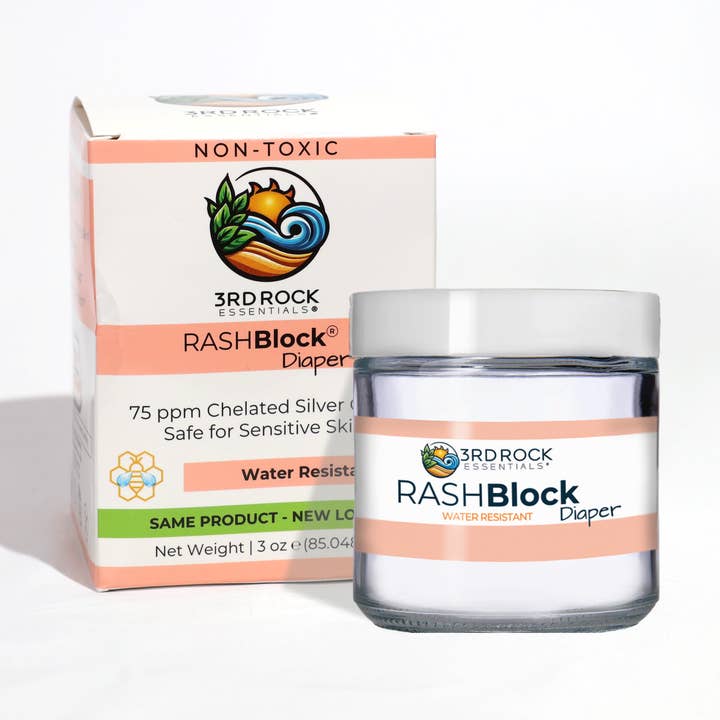 Pañal RASHBlock® - Gel de Plata Resistente al Agua 75ppm 3oz para venta al por mayor de 3rd Rock Essentials