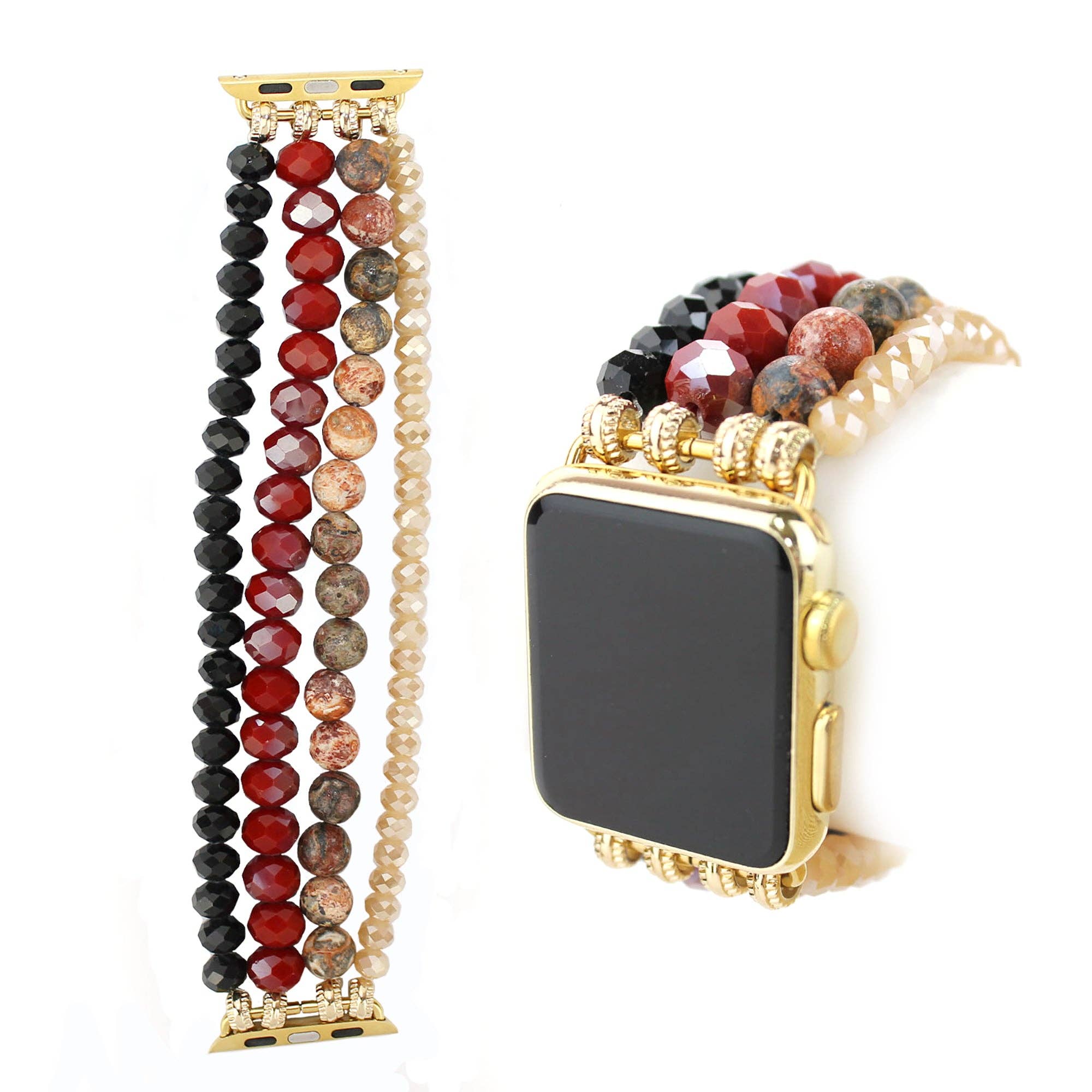 NY Jewelry House - Wholesale Watch Band/Strap - Women's - Natural Stone & Crystal iWatch Band1