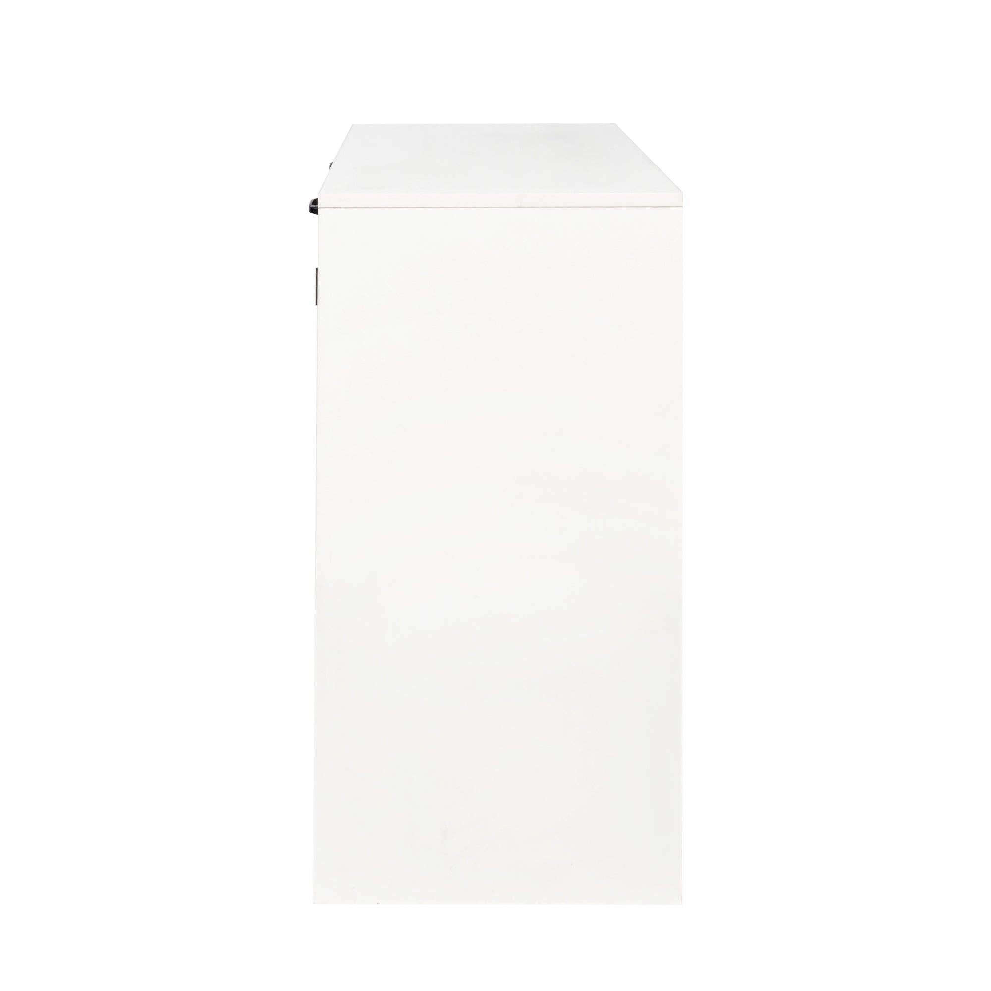 39F Inc. - Wholesale Laundry Hamper - White Laundry Cabinet with Doors, Shelf, and Tilt-Out Hamper3