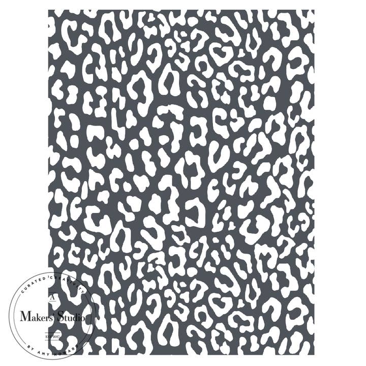 Cheetah Pattern - Mesh Stencil 8.5x11 for wholesale by A Makers' Studio
