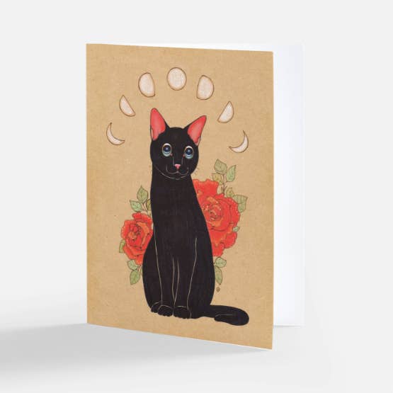 Carte Kitty Rose City pour la vente par The Art of Lea Barozzi