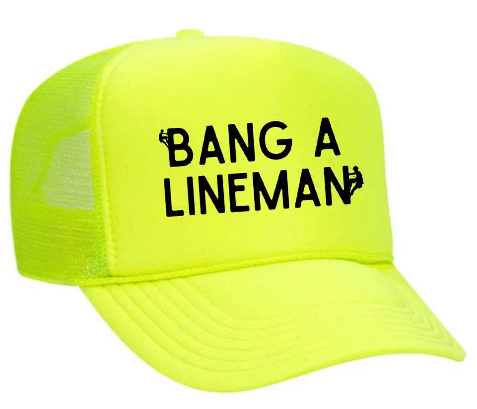 Inappropriate Trucker Hats - Vendita all'ingrosso Cappellino  da camionista - Unisex - Cappello da camionista Bang A Lineman26