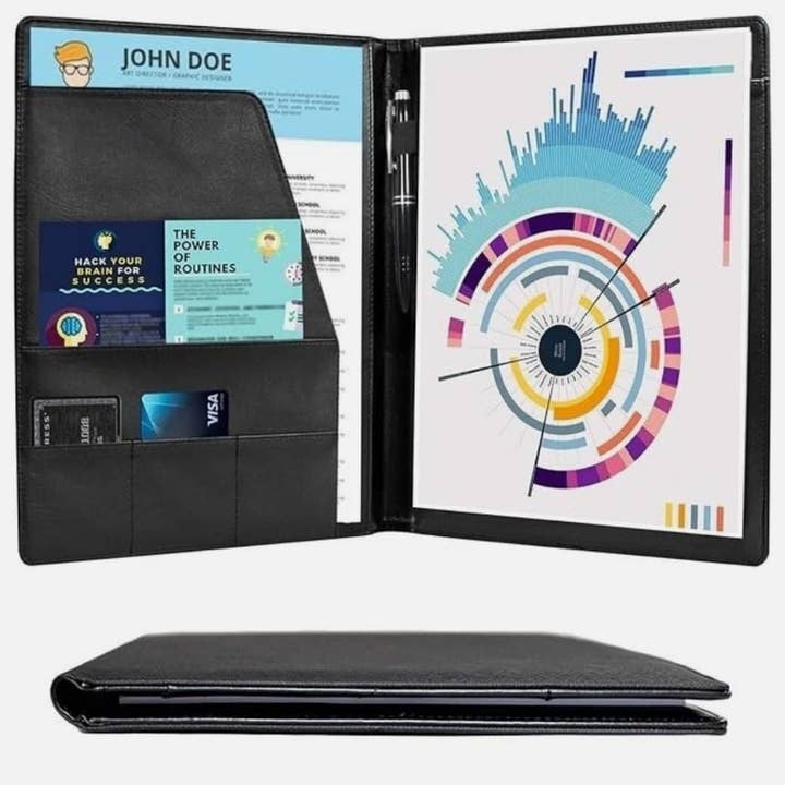 PU Leather Padfolio with Notepad – Professional Organizer and other Purchase Wholesale portfolio. Free Returns & Net 60 Terms on Faire trending on Faire.