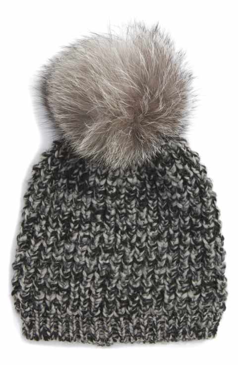 Kyi Kyi - Vente Bonnet – femme - Fourrure de renard classique - Couleurs de base19