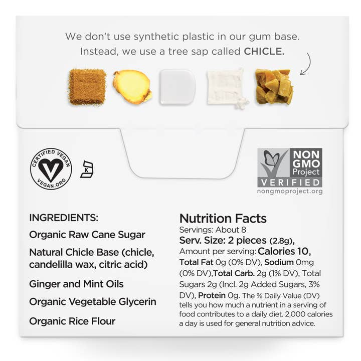 Simply Gum - Wholesale Chewing gum - Ginger Natural Chewing Gum