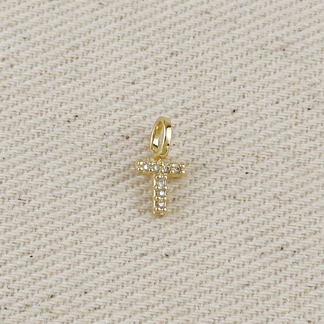 GoldFi – wholesale Individual charm/pendant – 18k Gold filled  Micro CZ Initial Letter Charm22