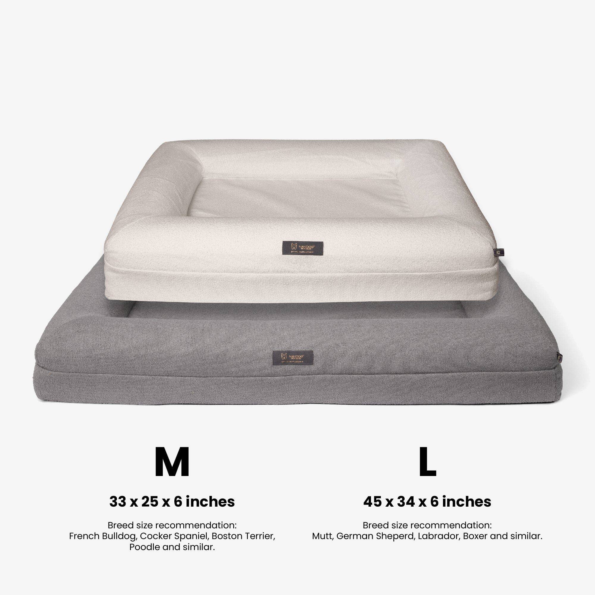 Nandog Pet Gear Florida Authorized Reseller - Wholesale Pet Bed - Dog - NANDOG Orthopedic Dog Bed Comfort & Join Support (Ivory)1