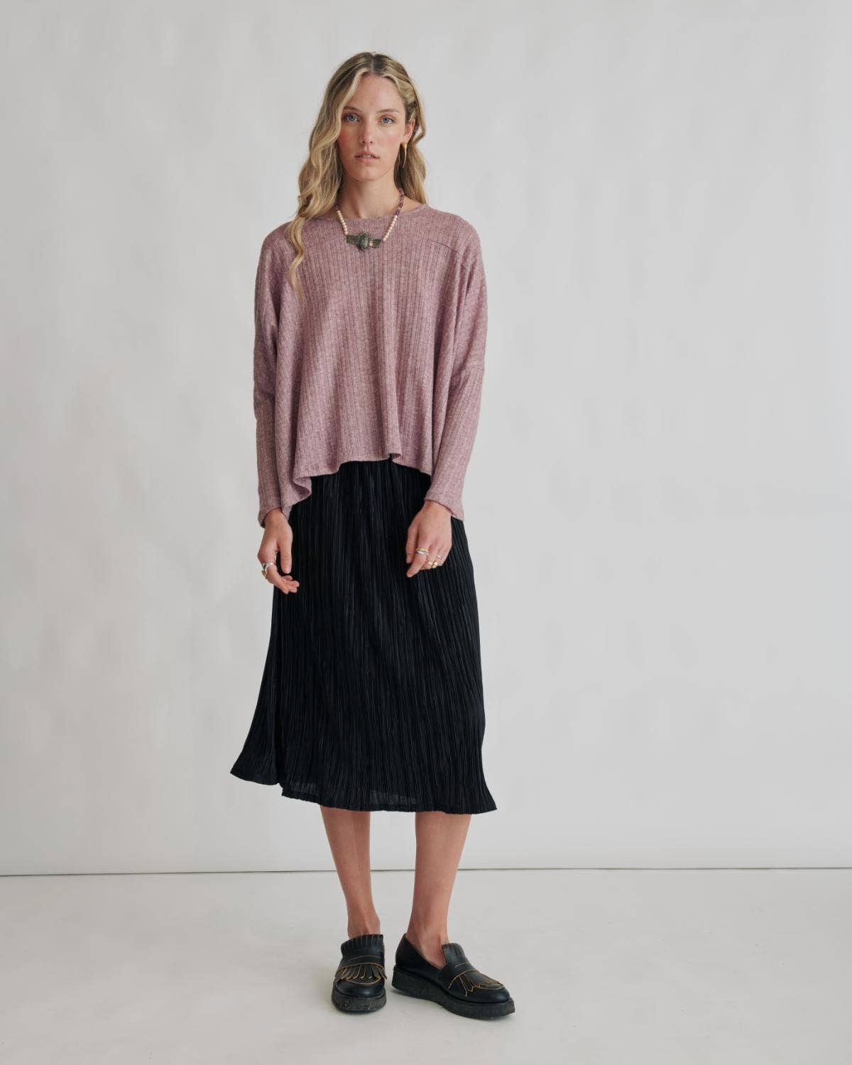 Malahierba - Wholesale Knit Top - Women's - Top Mely. Maxi wide sweatshirt jersey6