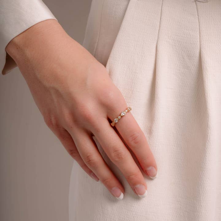 Sami Jewels - Wholesale Multi-Stone Ring - Pear Stacking Ring