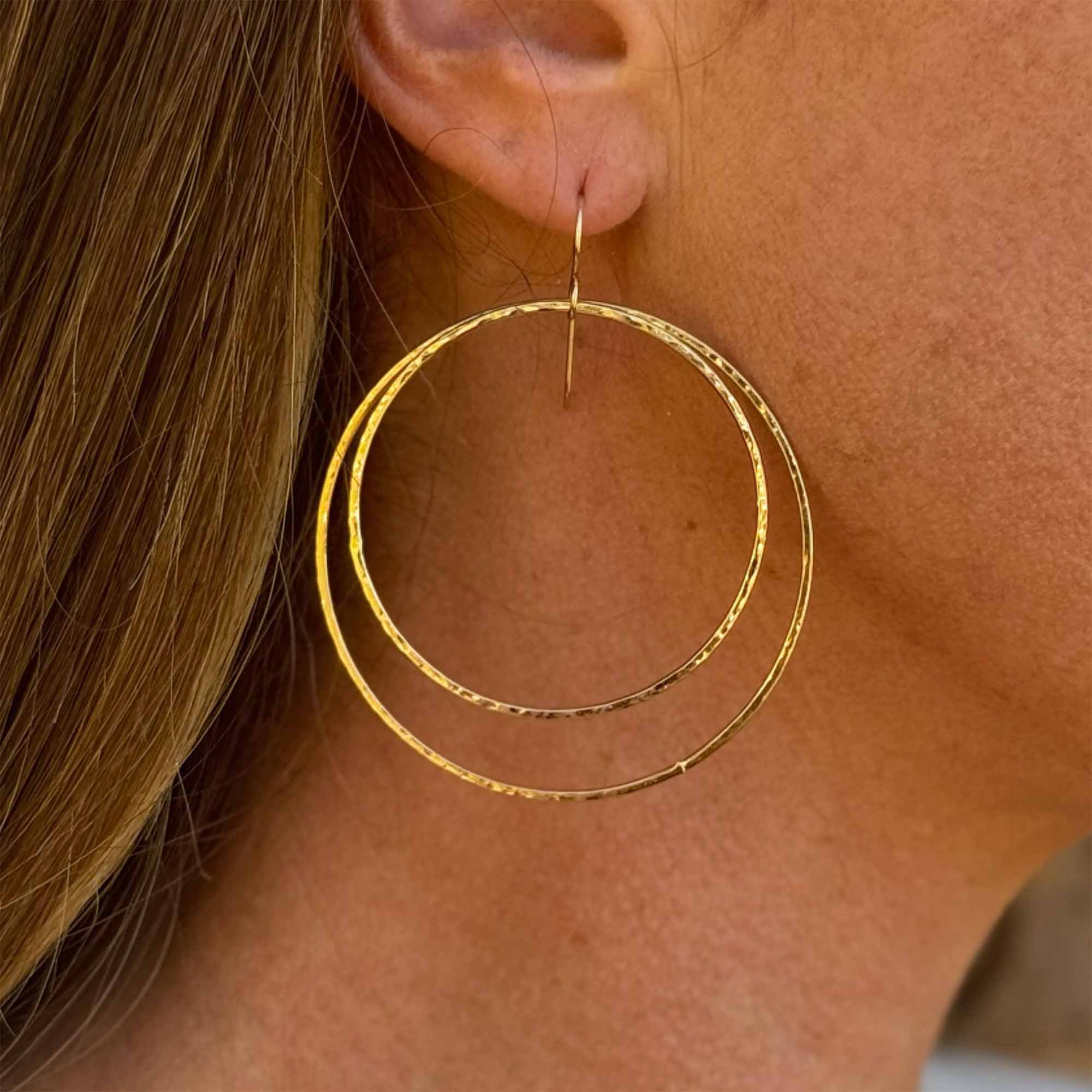 Sabina Jewelry - Wholesale Dangle Earrings - Twofold Hoops2