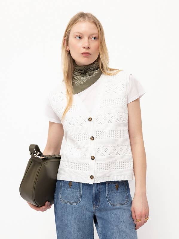 Structured Knit Vest (438682-8) for wholesale by Lanidor