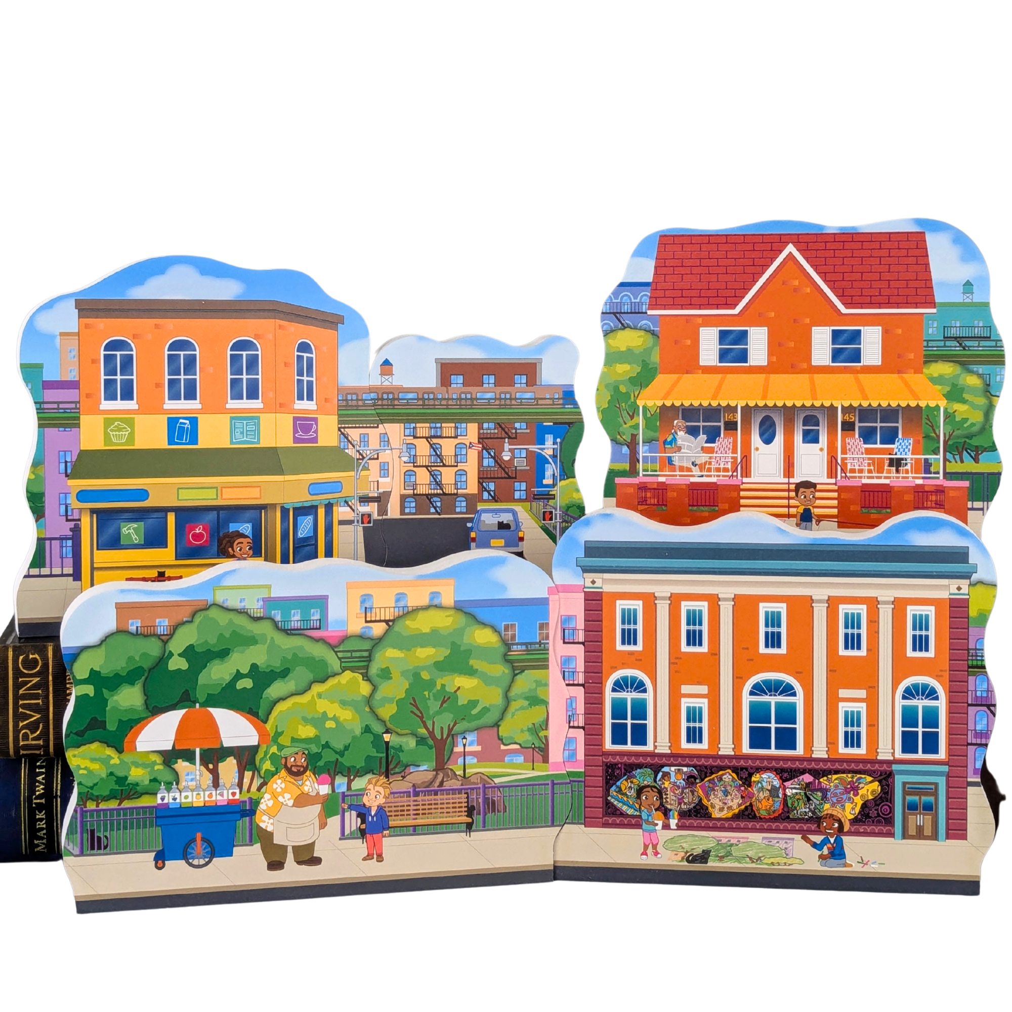 Cats Meow Village - Wholesale Decorative Tabletop Object - Alma's Way Neighbourhood (5pcs) -Cats Meow Village0