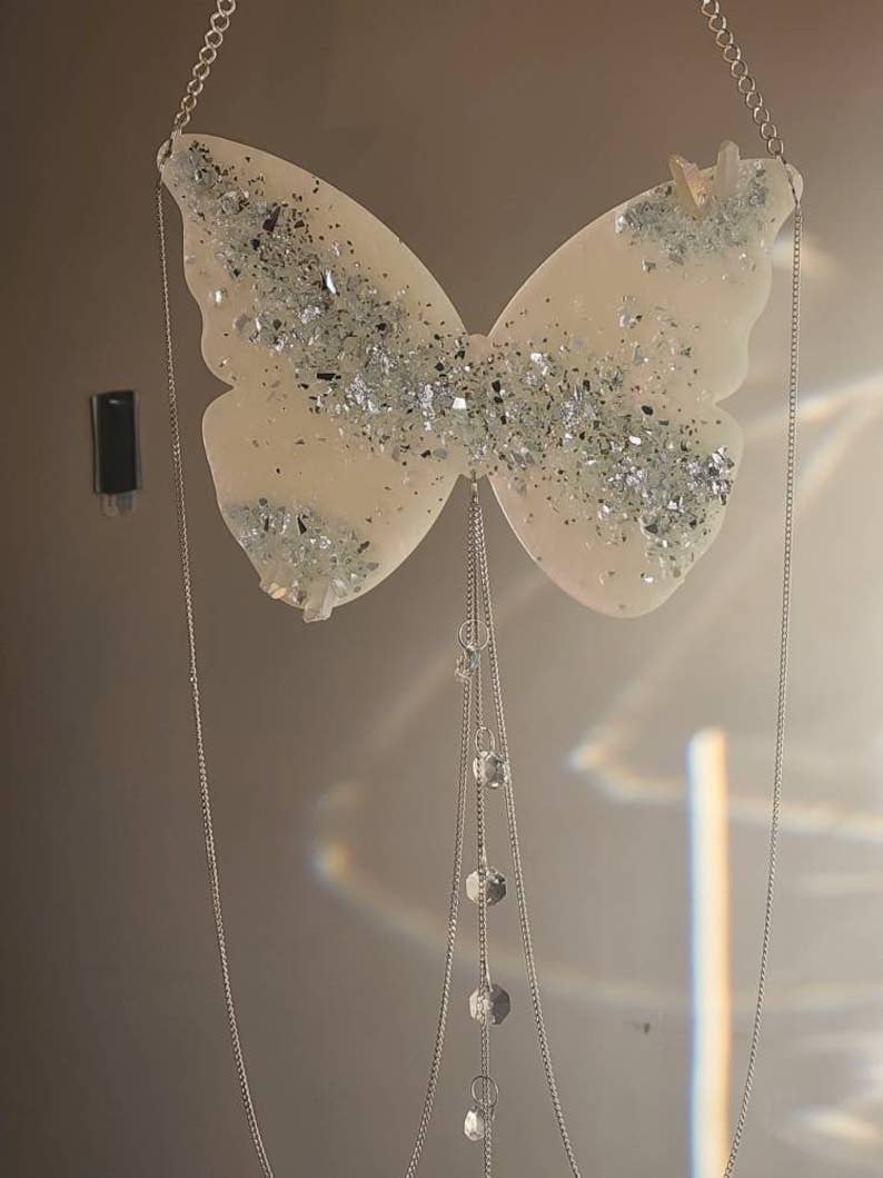 Grey Stone boutique - Wholesale Suncatcher - Handmade Butterfly Crystal Suncatcher, Rainbow Maker6