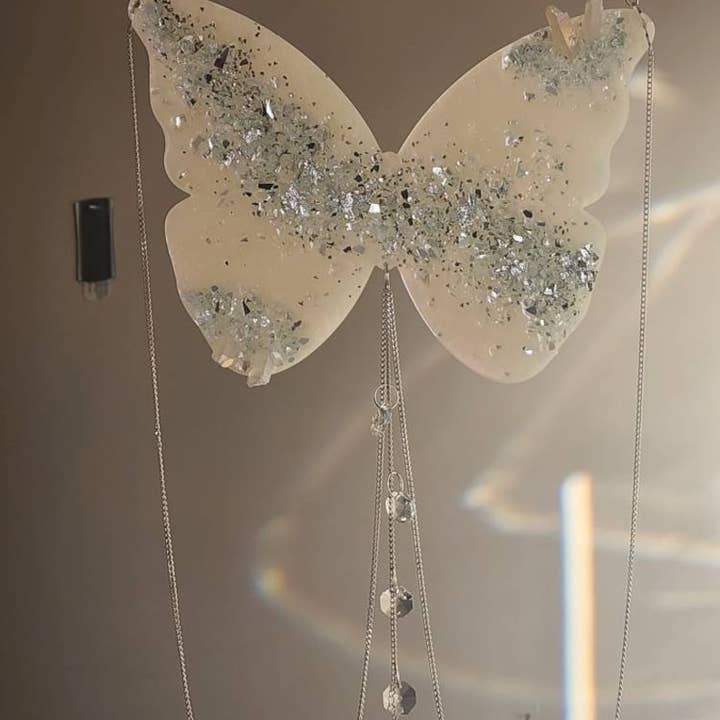 Grey Stone boutique - Wholesale Suncatcher - Handmade Butterfly Crystal Suncatcher, Rainbow Maker6