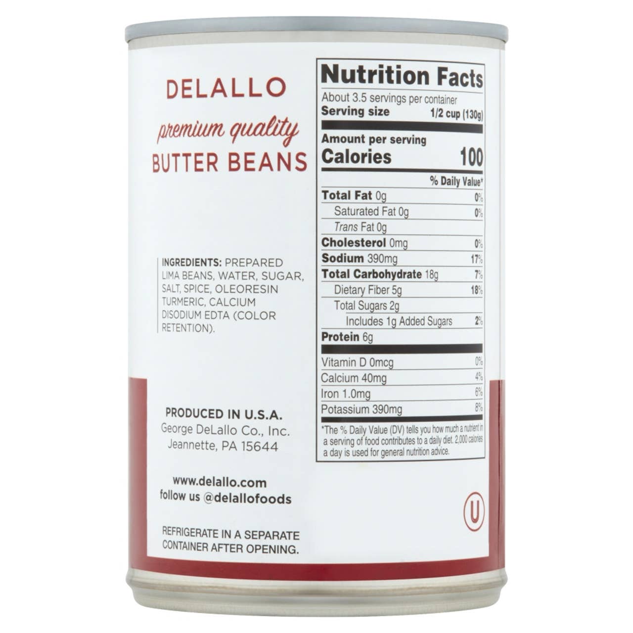 Delallo - Wholesale Beans - Butter Beans (Lima Beans)1