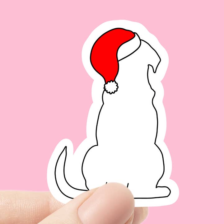 Christmas Dog Holiday Pet Sticker for wholesale by Chlo Ranae Co