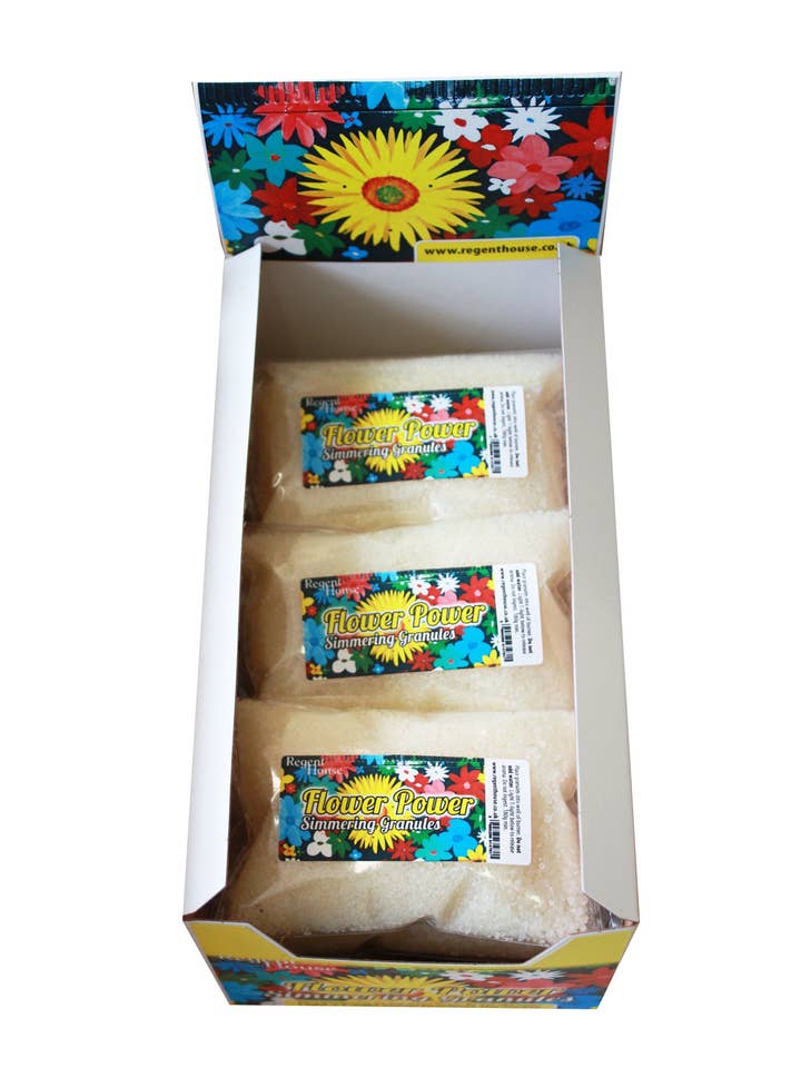 Flower Power Simmering Granules for wholesale by Regent House