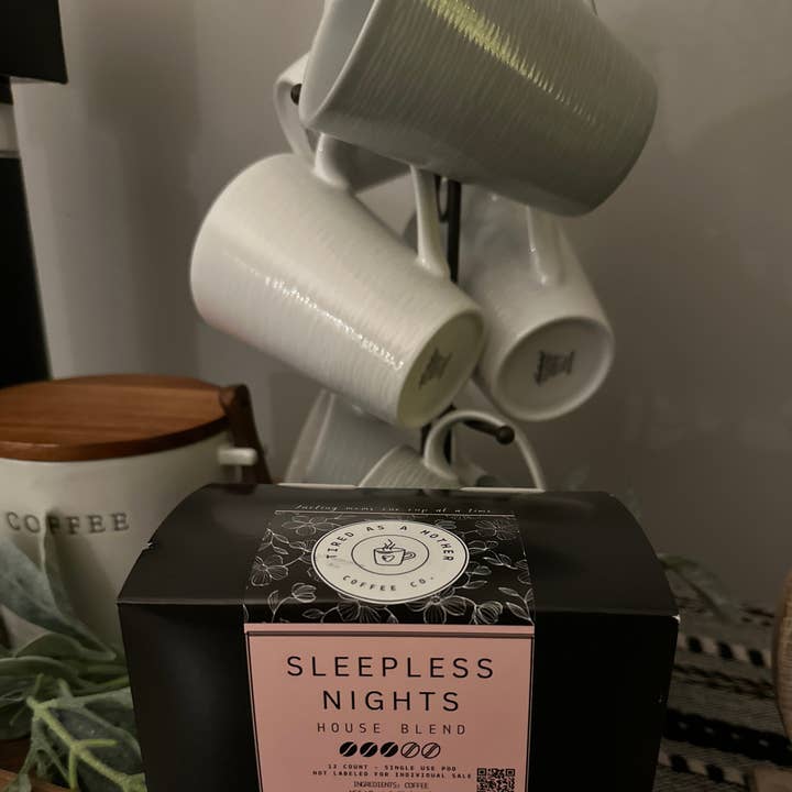 Slapeloze Nachten - Huisblend - 12 stuks pods voor wholesale door Tired as a Mother Coffee Co