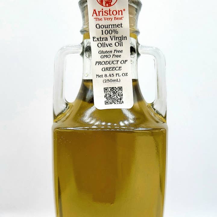 Ariston Specialties - Wholesale Olive oil - Ariston Select EVOO in a Cleopatra Bottle 8.45 oz0
