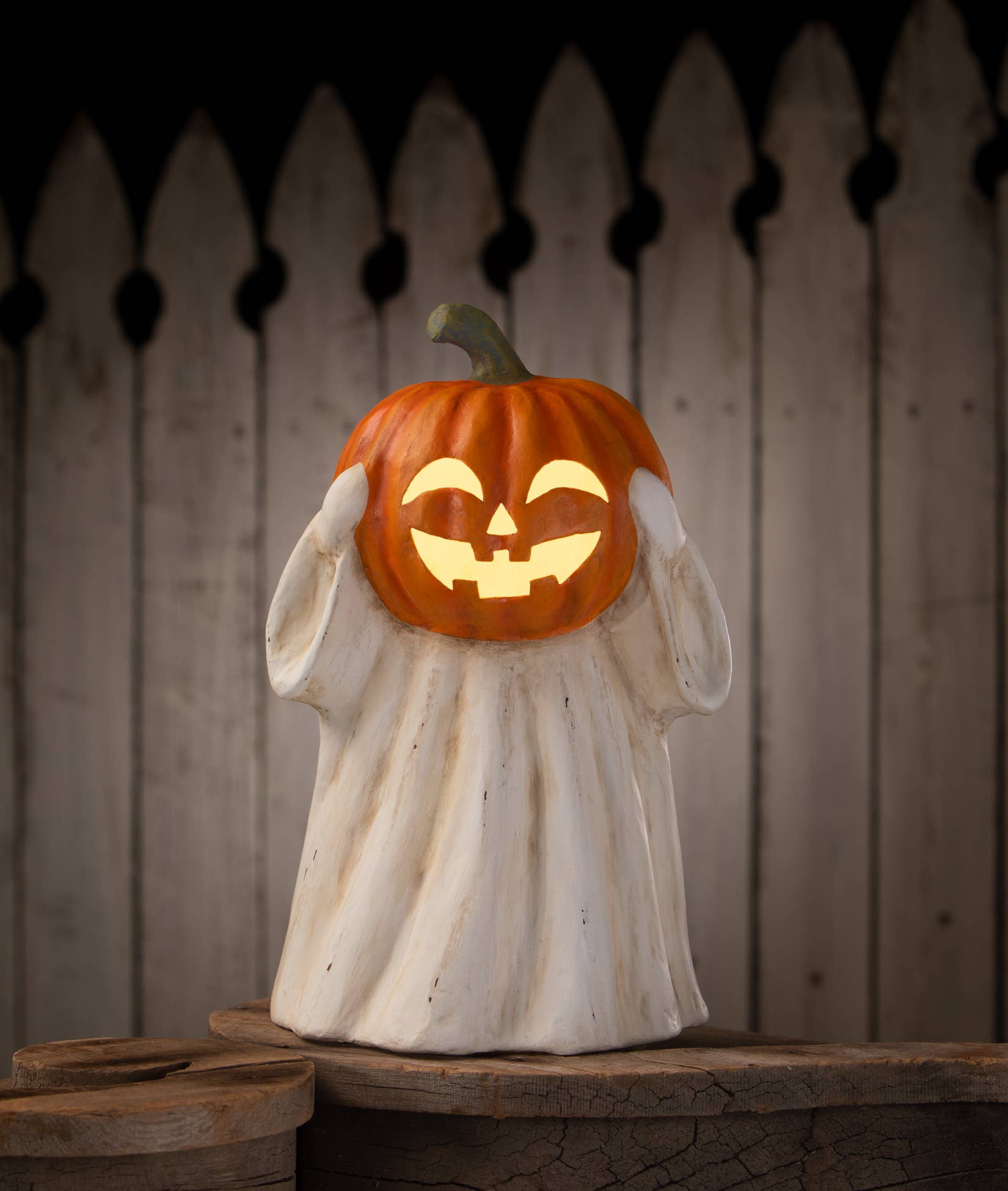 Bethany Lowe Designs - Wholesale Decorative Figurine - Ghost Jack O'lantern1