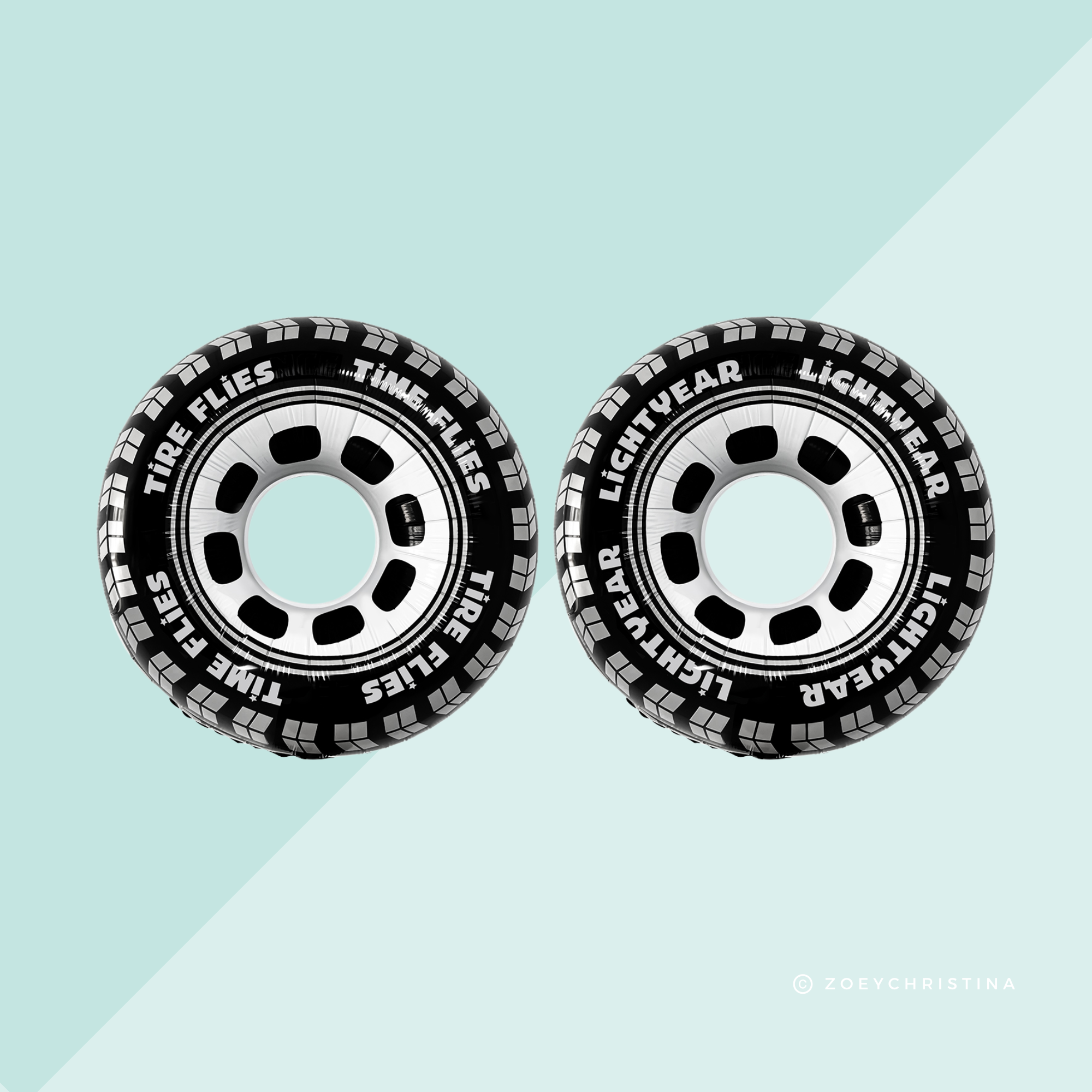 Zoey Christina - Wholesale Balloon - Tire Foil Balloon – Racing, Monster Truck & Car-Themed Party4