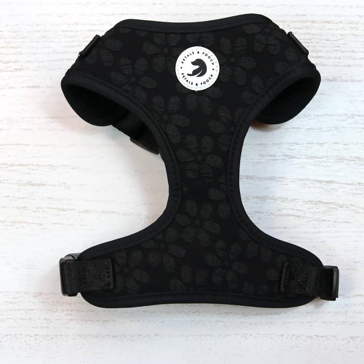Midnight Bouquet Adjustable Harness for wholesale by Petals & Pooch
