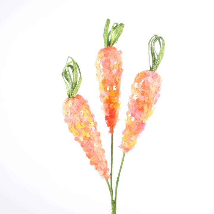 $2.99 MIN 1 11" SEQUINS CARROT PICK for wholesale by LUX FRAGRANCES