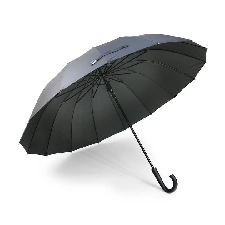 Cuatrogotas - Wholesale Umbrella - Men's - Automatic Golf Umbrella Black, 16v, 2pcs.
Ref-93213