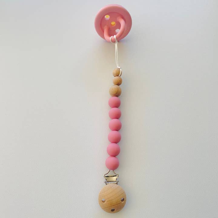 Mini & Me Luxe Dummy Chain Guava for wholesale by Cuddle Bug & Co