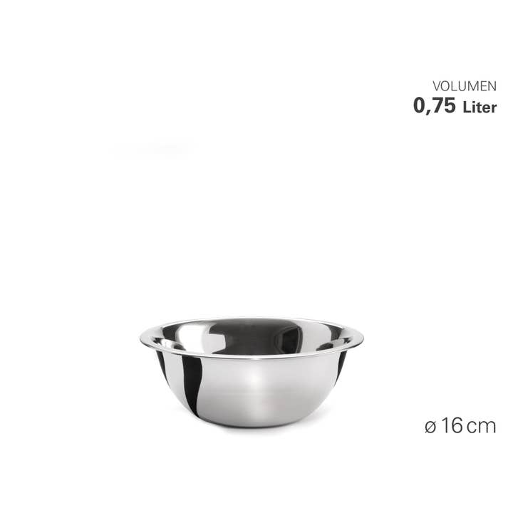 Bowl "Gastro" Stainless Steel Ø 16cm for wholesale by Karl Weis