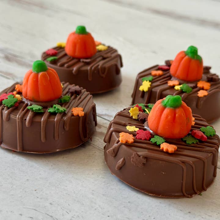 Chocolates Unlimited by Denise - Wholesale Chocolate Covered Sweets - Pumpkin Creme Chocolate Covered Oreos 2