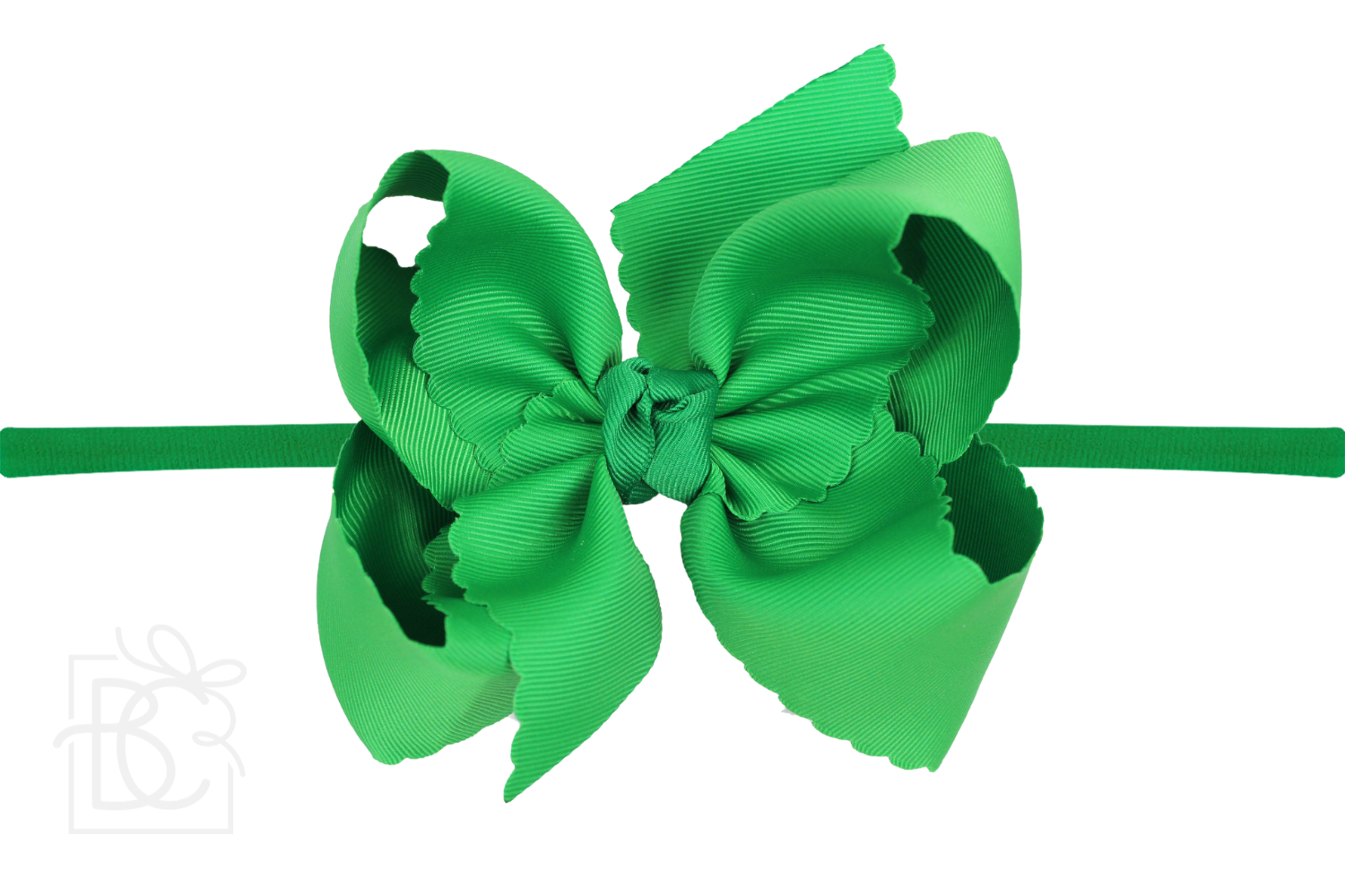 Beyond Creations, LLC - Venta al por mayor Cinta para el pelo - Niños - DIADEMA TIPO PANTIMEDIAS DE NAILON DE 1/4 PULGADAS CON LAZO EN EL BORDE FESTONEADO29