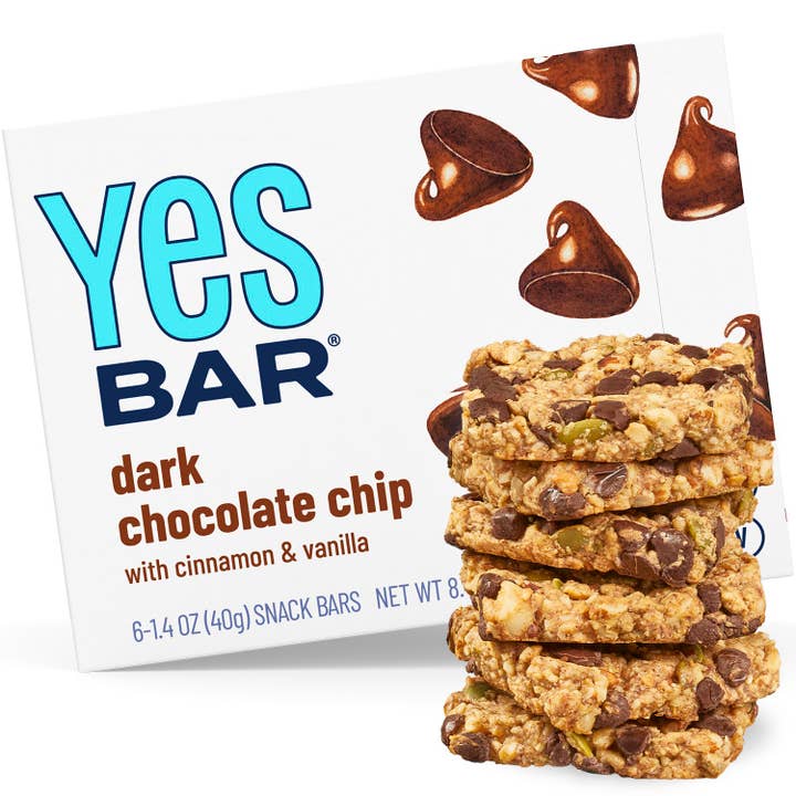 YES Bar® - Low Sugar Snack Bars - Wholesale Snack Bar - Dark Chocolate Chip - Premium Real Food Snack Bar3