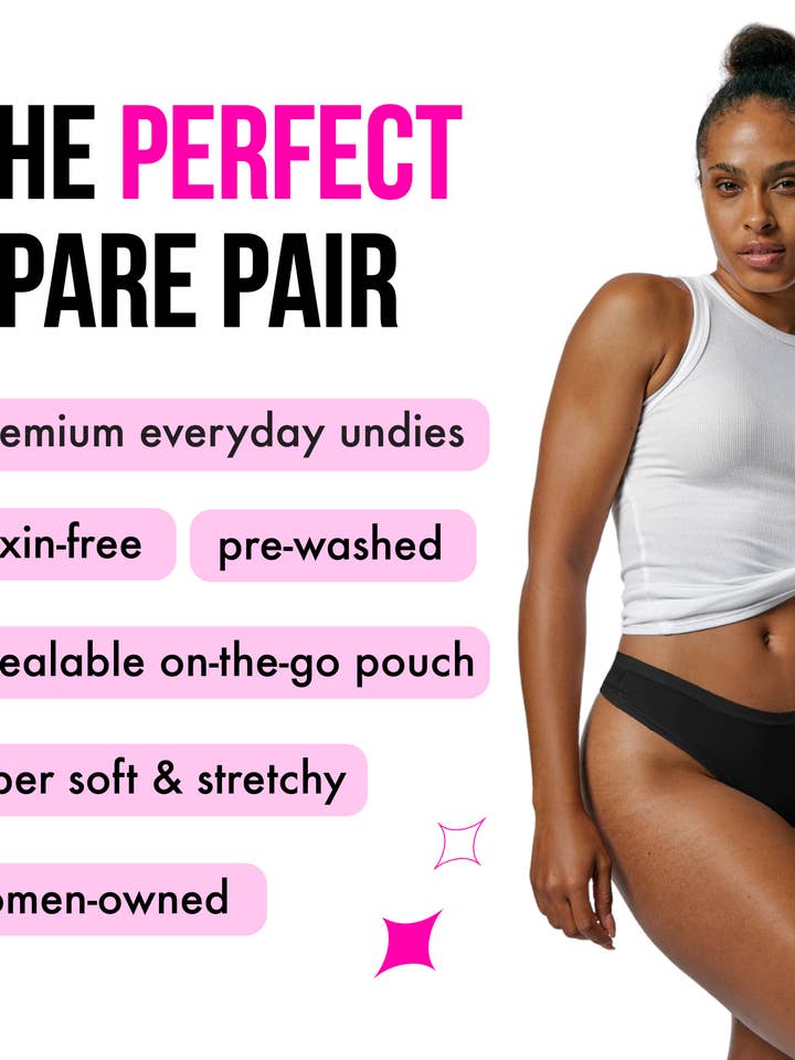 Panic Panties – Engroshandel Undertøj - Dame – Mellemhøj Blonde G-streng - Panik Trusser Til Rejsen12