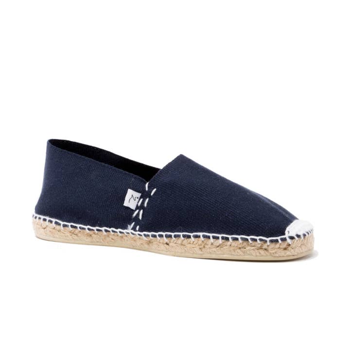 Marineblå og hvide Alcyone espadriller for engroshandel hos Zétoiles Dessine-moi une espadrille