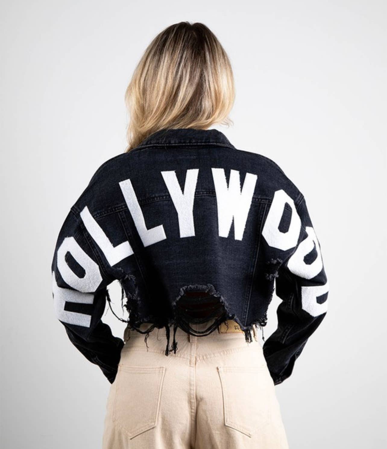 Adel Kasza Co - Vente Veste en jean – femme - Veste courte en jean Hollywood5