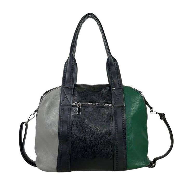 Chenson & Gorett – wholesale Top handle bag – women's – Multicolor Synthetic Bag with Outer Pockets. Rebates