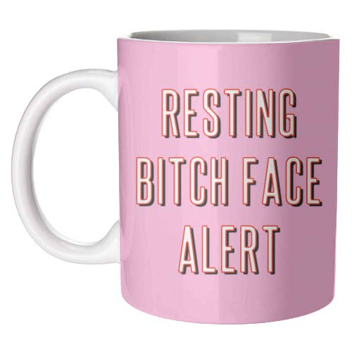 ART WOW - Wholesale Coffee Mug - Mugs 'Resting Bitch Face Alert'