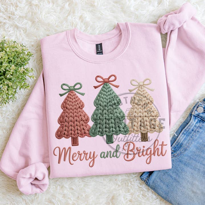 Árvores Alegres e Brilhantes – Camisola Gildan de Fio Falso por atacado de Southern Heritage Outfitters