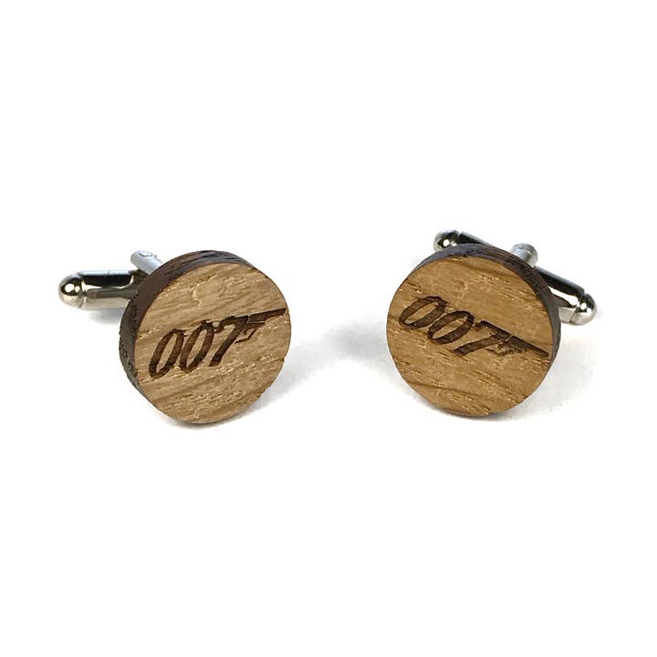 Abotoaduras de madeira James Bond 007 por atacado de Sac de Noeud