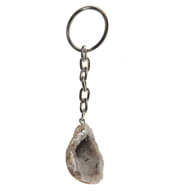 Natures Artifacts Inc - Vente Porte-clés – unisexe - Porte-clés géode en agate naturelle | Porte-clés en pierres précieuses5