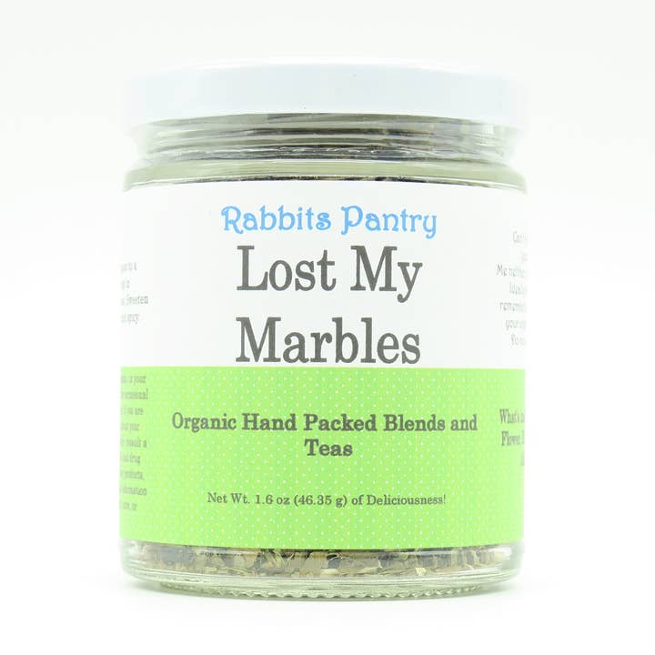Rabbits Pantry LLC - Wholesale Health/detox tea - Lost My Marbles Tea0