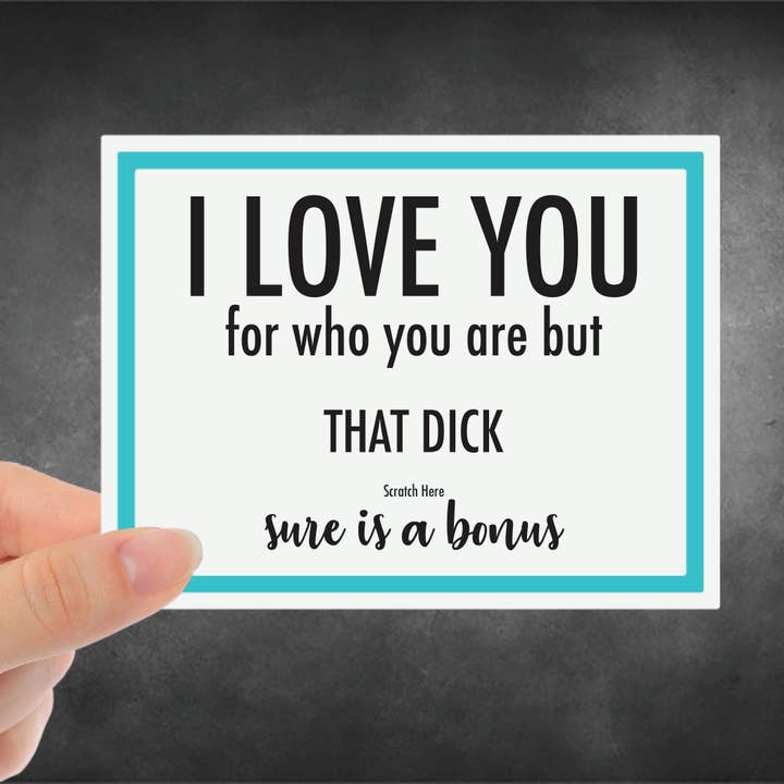 Snarky Card - Love - Scratch Off - I Love You For voor wholesale door Snarky Megs