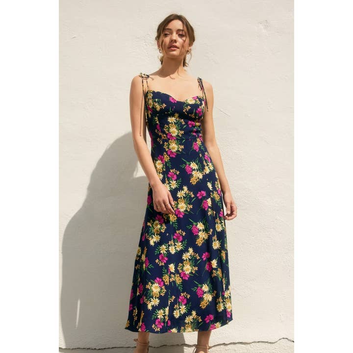 Make You Smile Empire Sweetheart Tiered Midi Dress for wholesale by Dress Forum