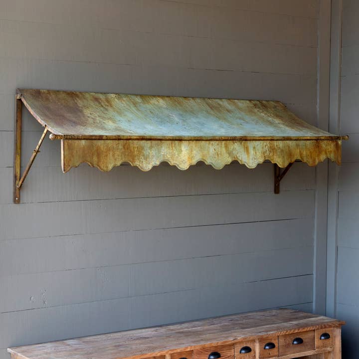 Park Hill Collection - Wholesale Wall Accent - Aged Metal Awning